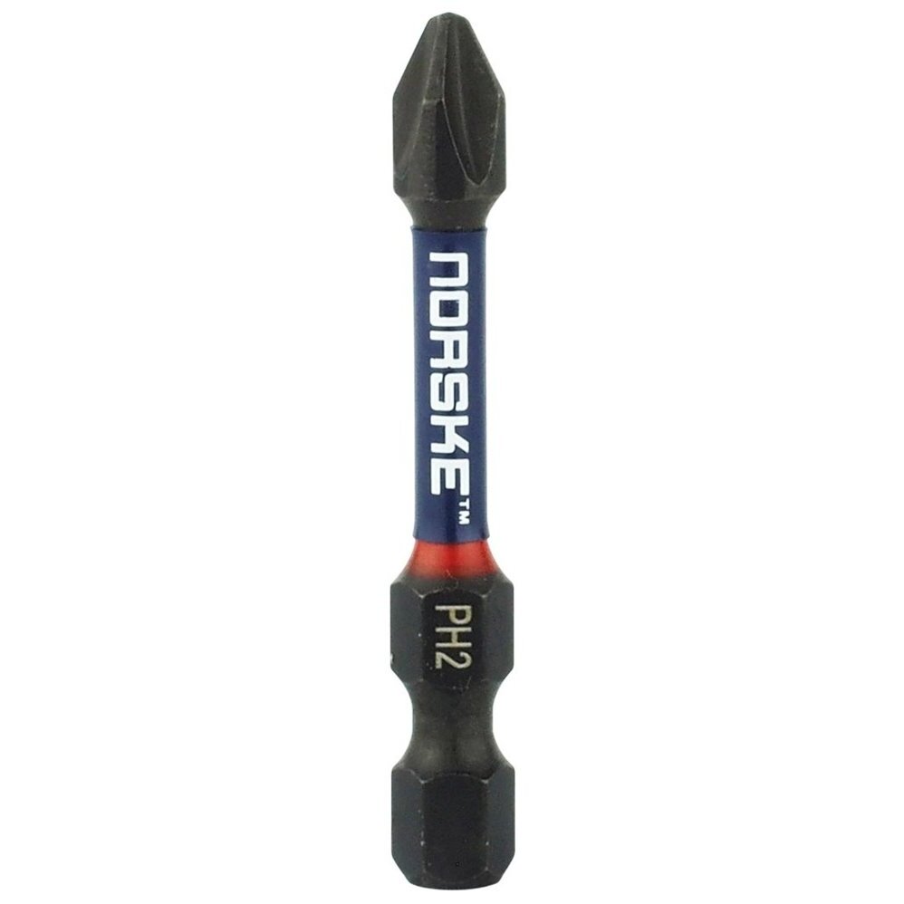 Norske Tools  NIBBI059  2" x #2 Phillips Power Impact Torsion Driver Bits - 10 per Package