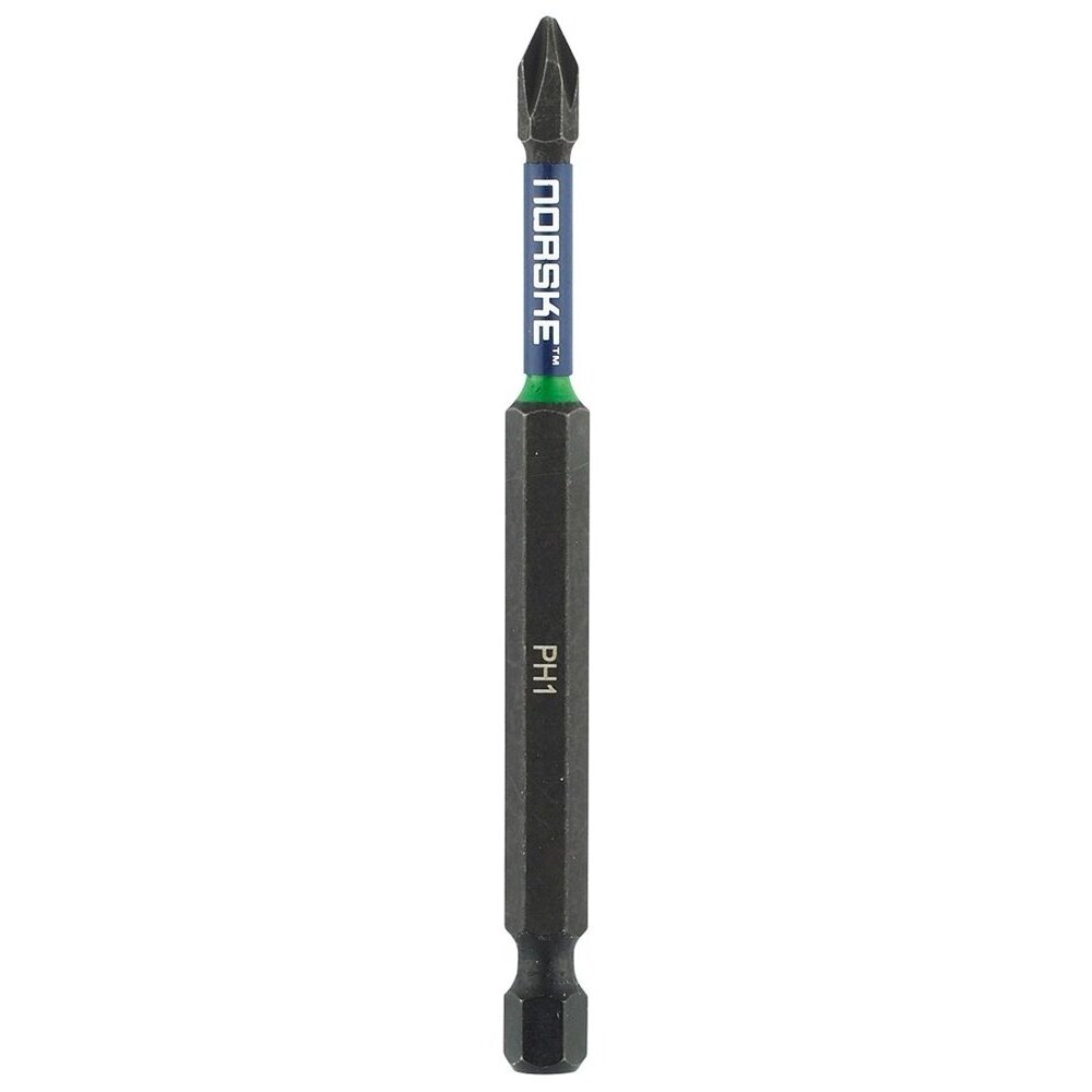 Norske Tools  NIBBI068  3-1/2" x #1 Phillips Power Impact Torsion Driver Bits - 10 per Package