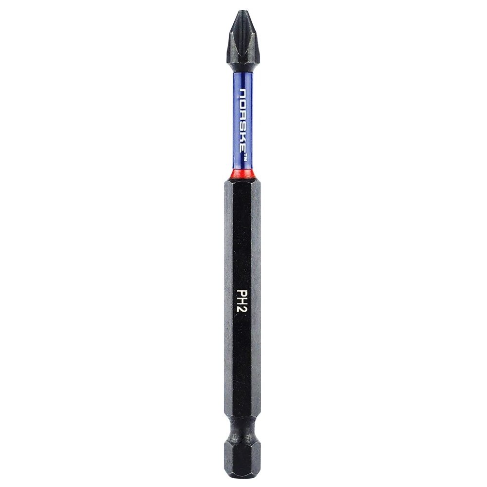 Norske Tools  NIBBI069  3-1/2" x #2 Phillips Power Impact Torsion Driver Bits - 10 per Package
