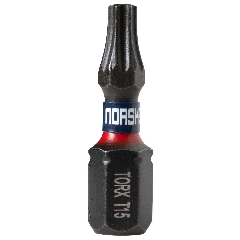 Norske Tools  NIBBI102 1" x T15 Insert Impact Torsion Driver Bits - 25 per Package