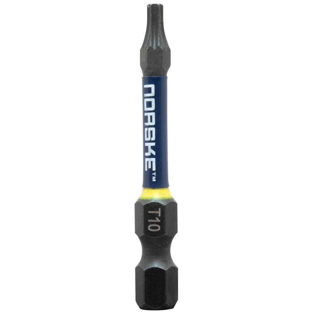 Norske Tools  NIBBI111 2" x T10 Power Impact Torsion Driver Bits - 10 per Package