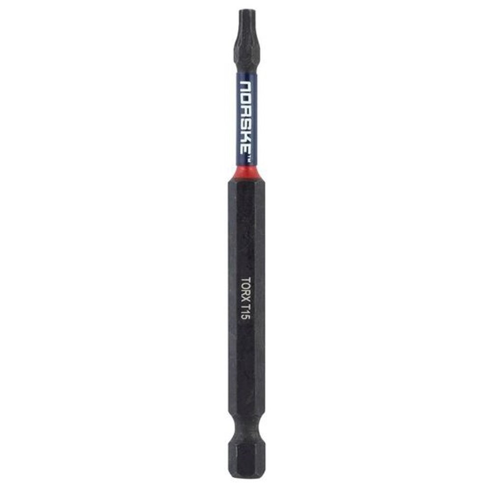 Norske Tools  NIBBI122 3-1/2" x T15 Power Impact Torsion Driver Bits - 10 per Package