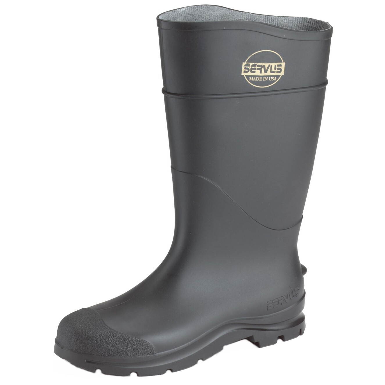 Servus 18822-8  14" Black PVC Mens Work Boots Size 8