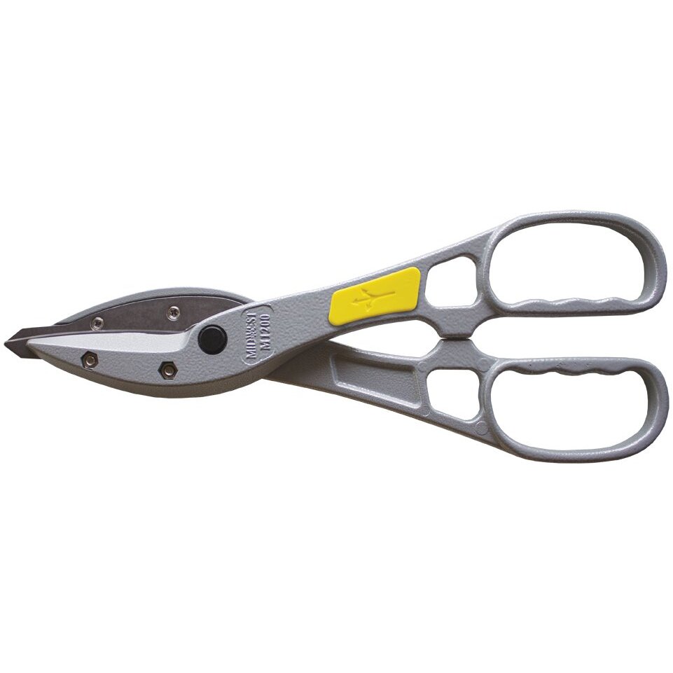 Midwest Tool & Cutlery MWT-1200  All Purpose Replaceable Blade Straight Cut Snips with Magnesium Handles