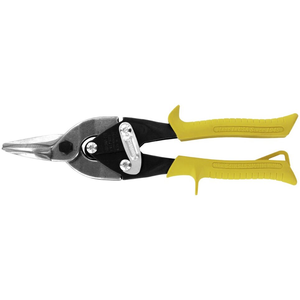 Midwest Tool & Cutlery MWT-6716S  10" Aviation Snips with Straight Cut and Serrated Blades