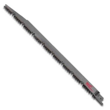 Milwaukee 48-00-1303 12" x 6TPI Sawzall Blade for Pruning 5 Blades per Pack Milwaukee 48-00-1303 12" x 6TPI Sawzall Blade for Pruning 5 Blades per Pack
