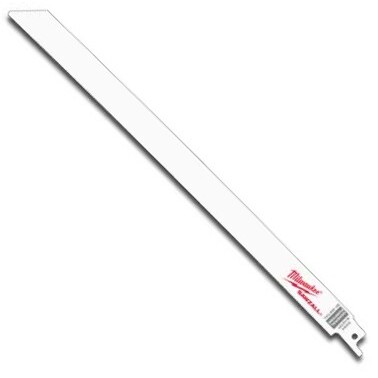 Milwaukee 48-00-5094 12" x 8/12TPI Sawzall Blade for General Purpose Cutting 5 Blades per Pack Milwaukee 48-00-5094 12" x 8/12TPI Sawzall Blade for General Purpose Cutting 5 Blades per Pack