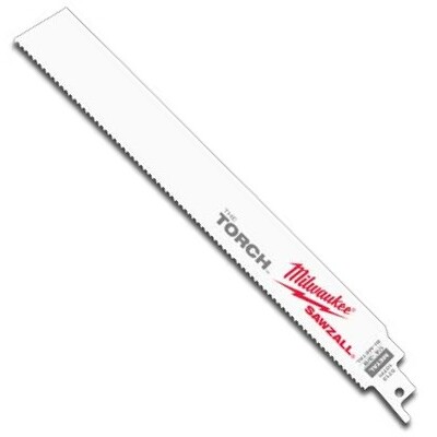 Milwaukee 48-00-5713 9" x 10TPI The Torch Sawzall Blade for Demolition Metal Cutting 5 Blades per Pack Milwaukee 48-00-5713 9" x 10TPI The Torch Sawzall Blade for Demolition Metal Cutting 5 Blades per Pack
