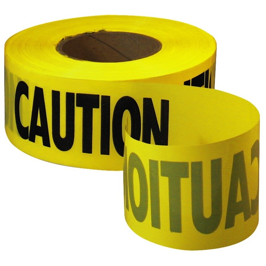 Empire Level 71-1001  1000' x 3'' CAUTION Safety Barricade Tape