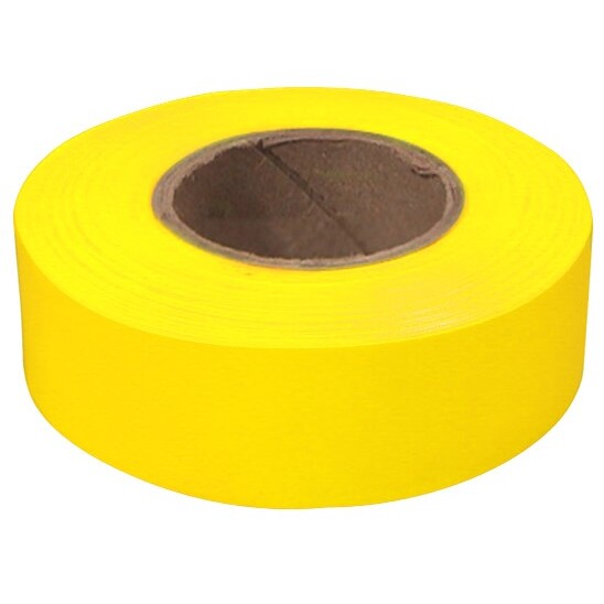 Empire Level 77-004  200' x 1" Roll Flagging Tape Glo-Yellow