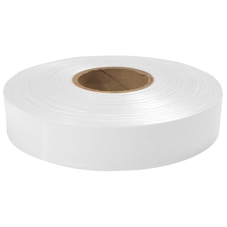 Empire Level 77-066 600' x 1" Roll Flagging Tape White Empire Level 77-066 600' x 1" Roll Flagging Tape White