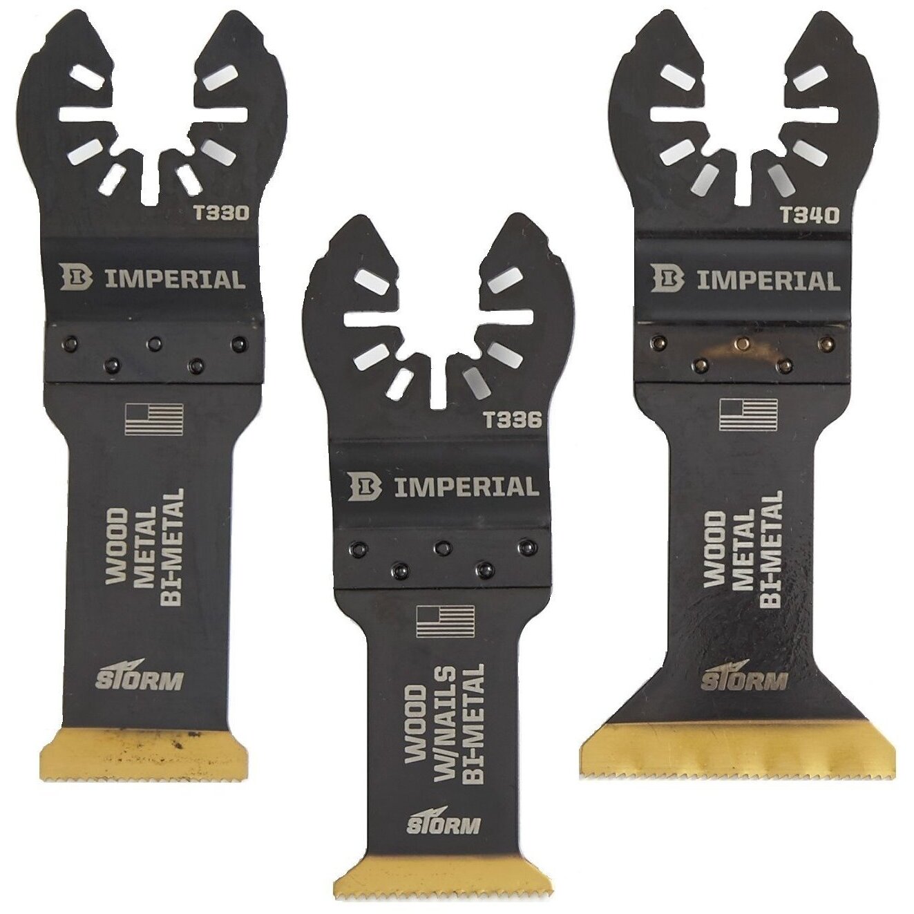 Imperial Blades IBOATV-3  Universal Fit 3 Piece Variety Pack BiMetal Tin Storm Saw Blades