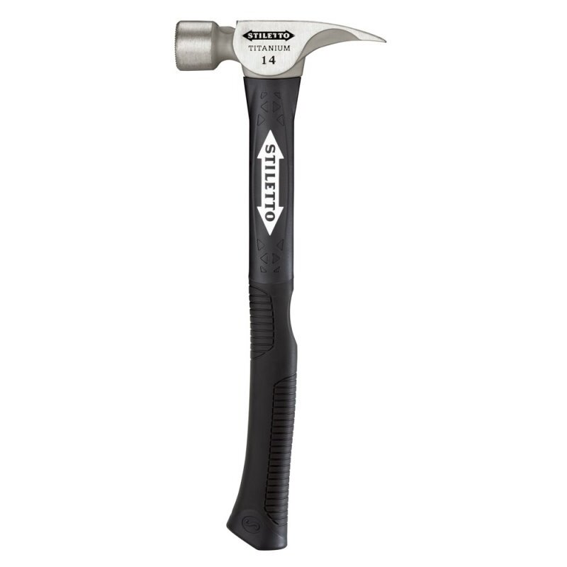 Stiletto TI14MC-F 14 oz Titanium Milled Face Hammer 16" Hybrid Fiberglass Handle Stiletto TI14MC-F 14 oz Titanium Milled Face Hammer 16" Hybrid Fiberglass Handle