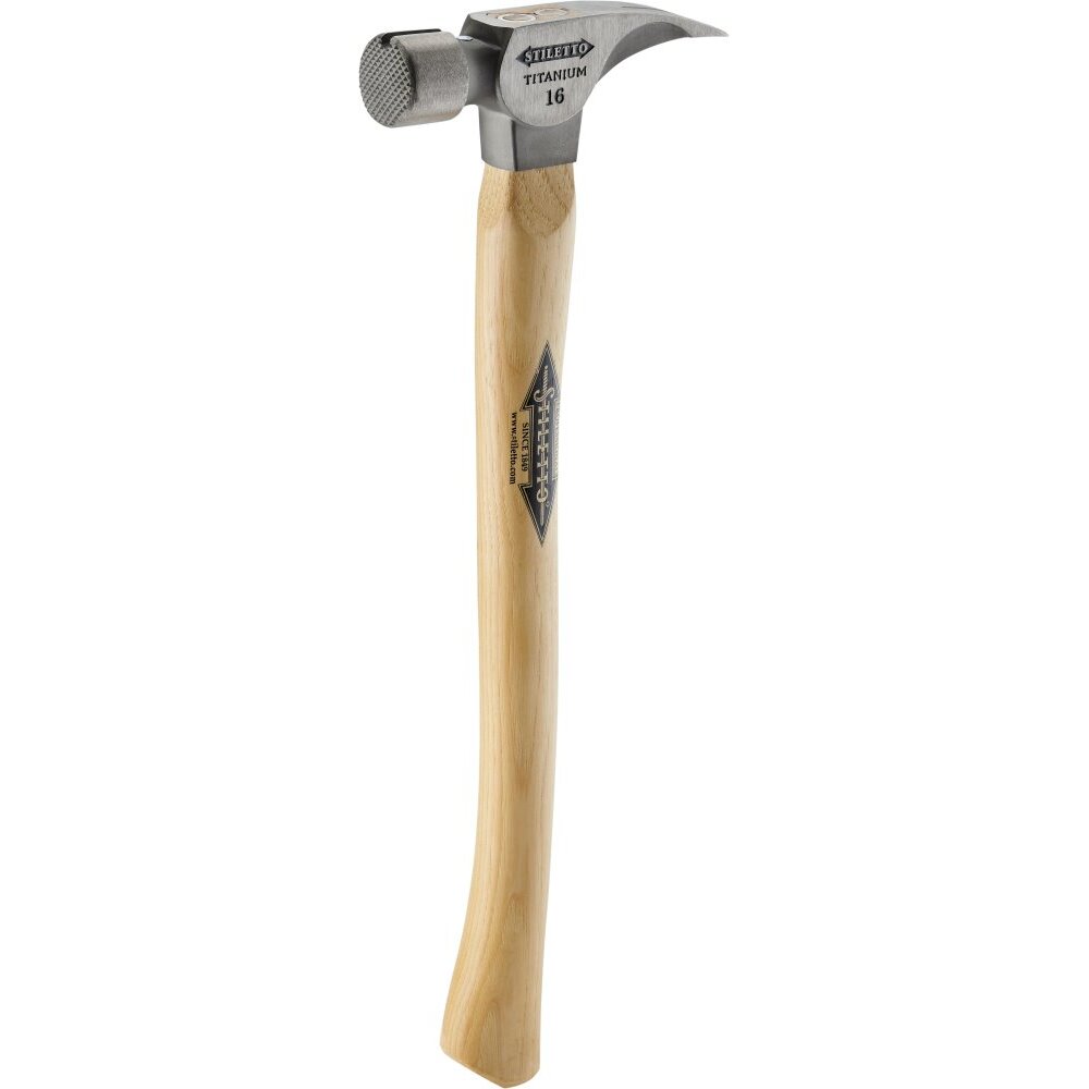 Stiletto TI16MC 16oz Titanium Hammer with Milled Face and 18" Curved Handle (Musclehead) Stiletto TI16MC 16oz Titanium Hammer with Milled Face and 18" Curved Handle (Musclehead)