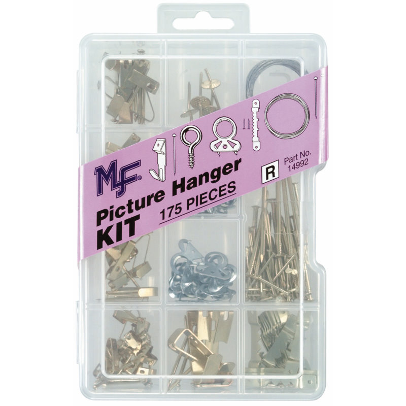 Midwest Fastener 14992  175 Piece Assorted Picture Hanger Kit