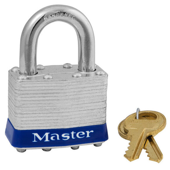Master Lock 1D  1-3/4" Wide Laminated Padlock with 15/16" Shackle Height