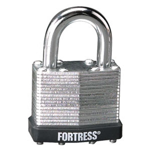 Master Lock 1803D  Fortress 1-1/2" Wide Steel Laminated Padlock with 7/8" Shackle Height