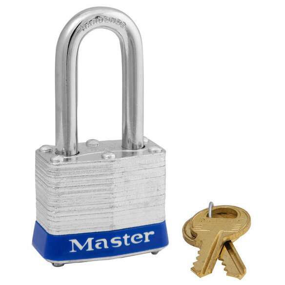 Master Lock 3DLF  1-9/16" Wide Laminated Padlock with 1-1/2" Shackle Height Master Lock 3DLF  1-9/16" Wide Laminated Padlock with 1-1/2" Shackle Height