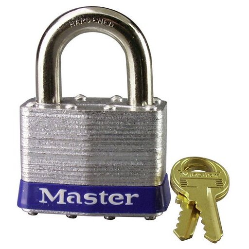 Master Lock 5D  2" Wide Laminated Padlock with 1" Shackle Height
