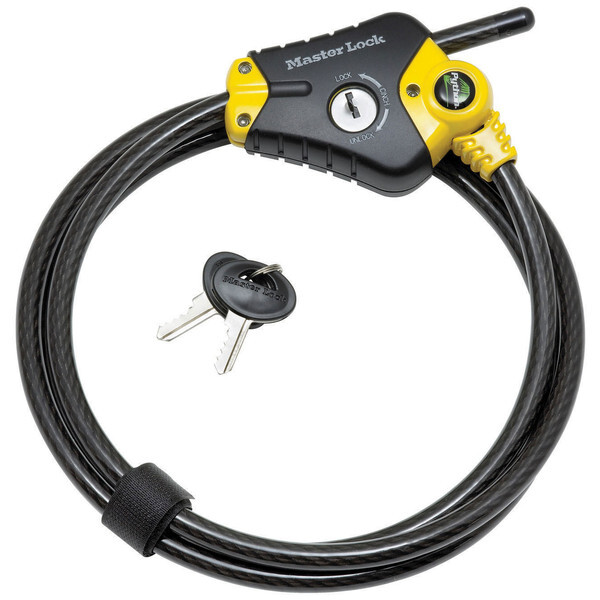 Master Lock 8413DPF Python 3/8" x 6' Adjustable Locking Cable Master Lock 8413DPF Python 3/8" x 6' Adjustable Locking Cable