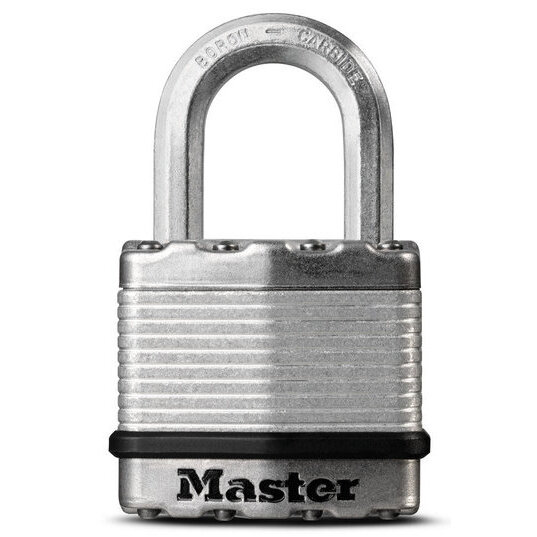 Master Lock M1XDHC  Magnum 1-3/4" Wide Laminated Padlock with Tough-Cut Octagonal Shackle 1" Height