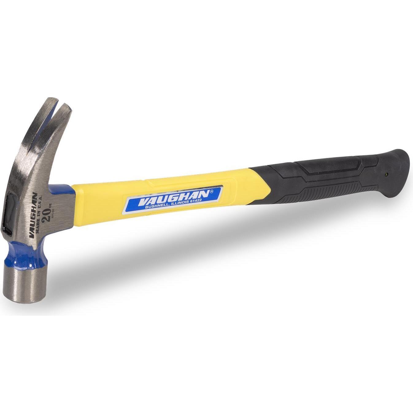 Vaughan 105-16  20-oz Smooth Face "999" Straight Claw Ripping Hammer with 16" Straight Fiberglass Handle (FS999L)