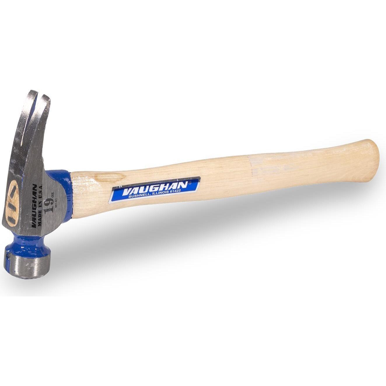 Vaughan 116-00  19-oz Milled Face Professional California Framer Hammer with 16" Straight Hickory Handle (CF2)