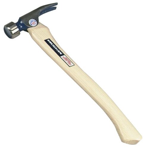 Vaughan 116-04  19-oz Milled Face Professional California Framer Hammer with 17" Curved Hickory Handle (CF2HC)