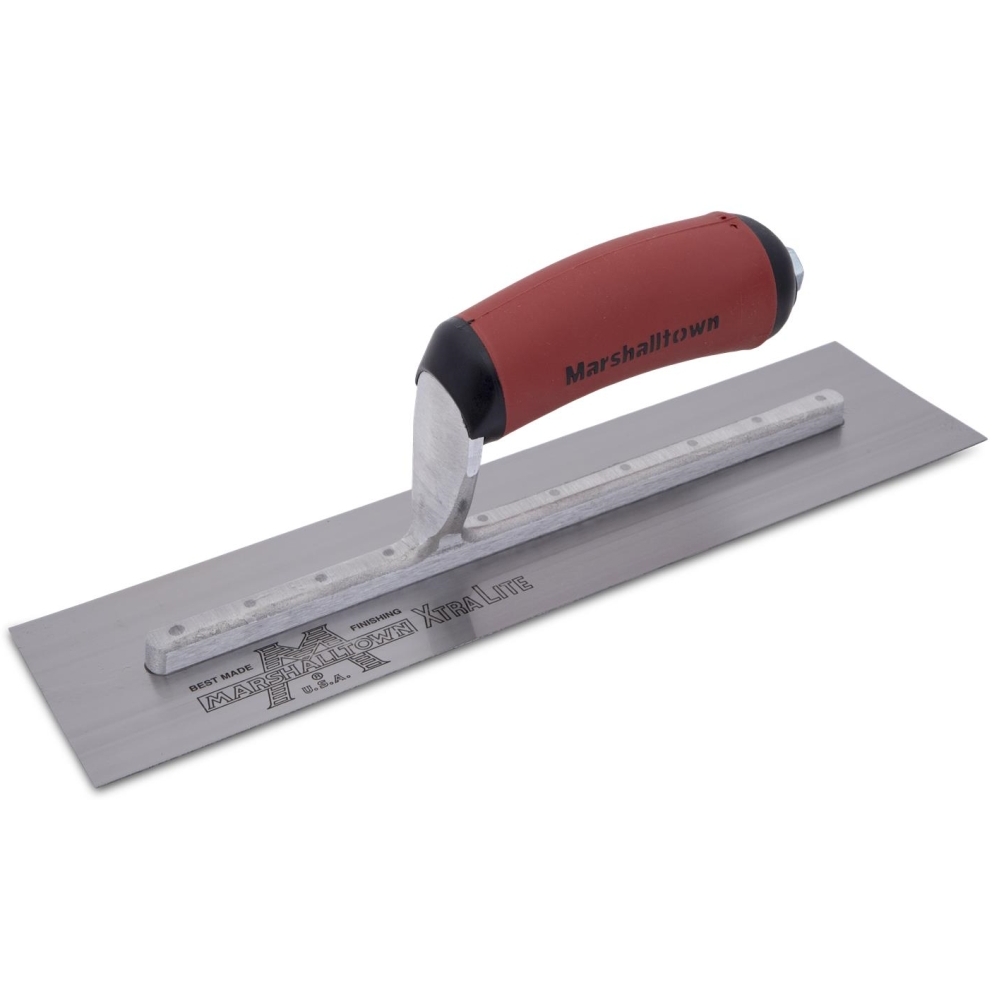 Marshalltown MXS20D  20" x 4" Finishing Trowel with Curved Durasoft Handle (13273)