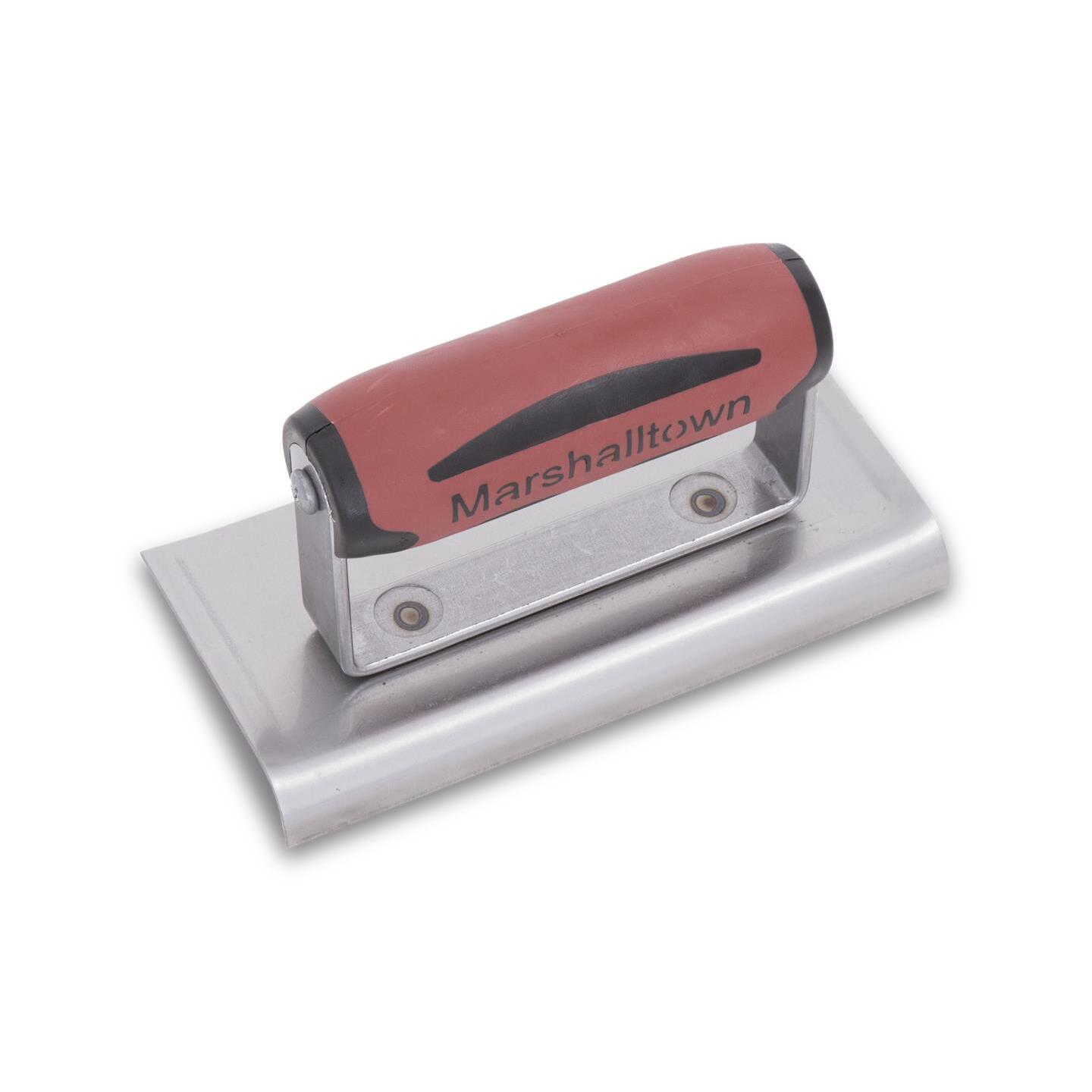 Marshalltown 136D  6" x 3"  Curved Ends Edger with DuraSoft Handle with 3/8" Radius and 1/2" Lip (14146)