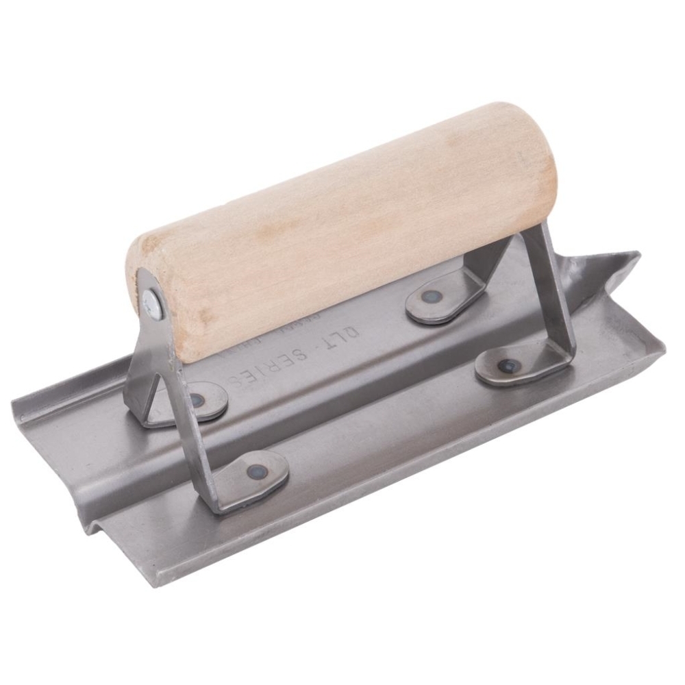 QLT by Marshalltown CG396 6" x 3" Steel Hand Groover with 1/4" Radius and 1/2" Width and Depth (13836) QLT by Marshalltown CG396 6" x 3" Steel Hand Groover with 1/4" Radius and 1/2" Width and Depth (13836)