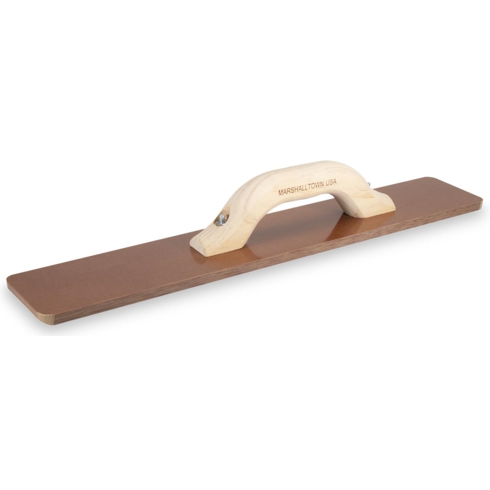 Marshalltown 4528W  Square End 18" x 3-1/2" Resin Hand Float with Wood Handle (14358)