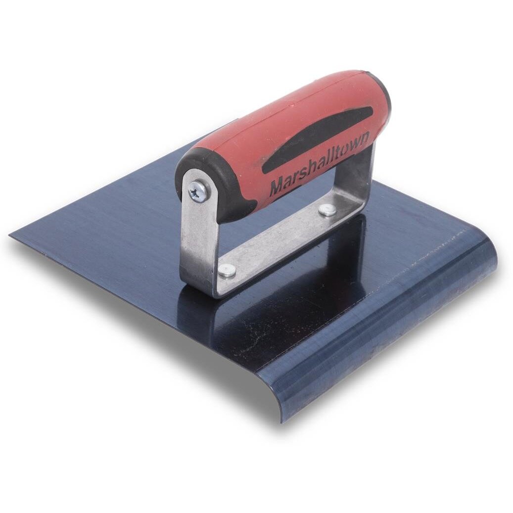 Marshalltown 162BD  Blue Steel 6" x 6" Straight Edger with 3/8" Radius and 1/2" Lip (14170)