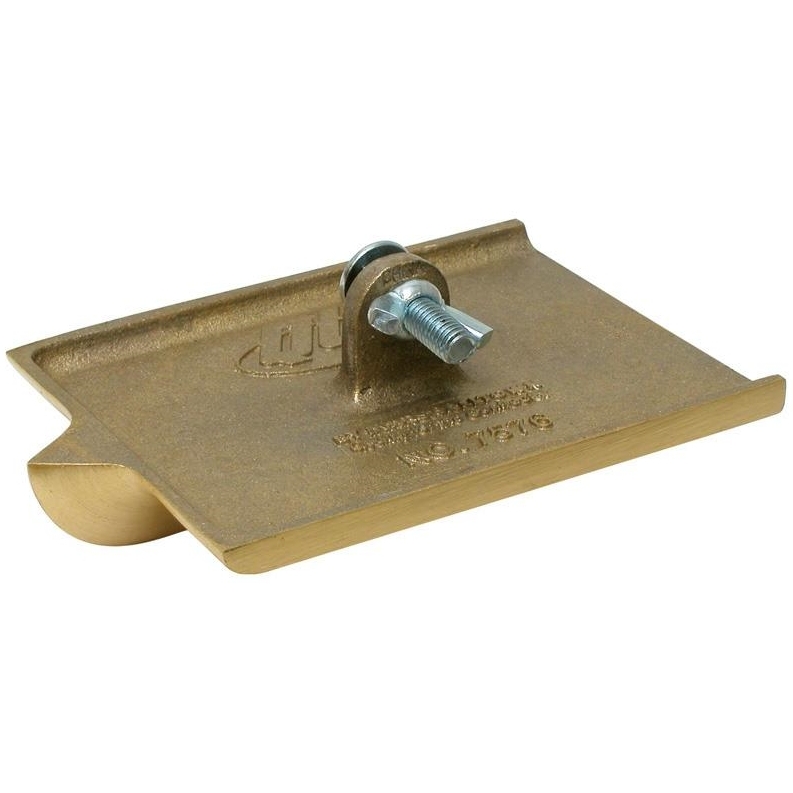 QLT by Marshalltown 8304 6" x 4-1/2" Bronze Ended Concrete Walking Groover with 3/8" Radius and 3/4" depth x 7/8" width Groove (18304) QLT by Marshalltown 8304 6" x 4-1/2" Bronze Ended Concrete Walking Groover with 3/8" Radius and 3/4" depth x 7/8" width Groove (18304)