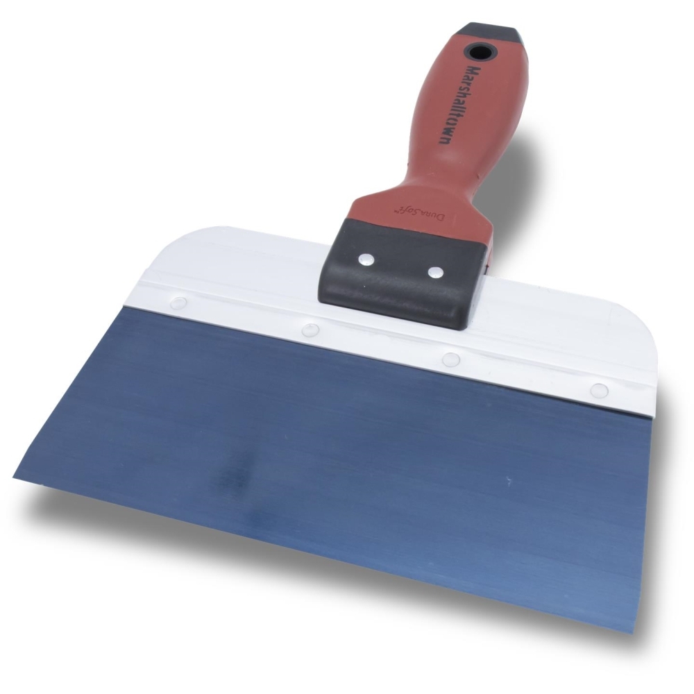 Marshalltown 3508D  8" x 3" Blue Steel Taping Knife with Dura Soft Handle (14337)
