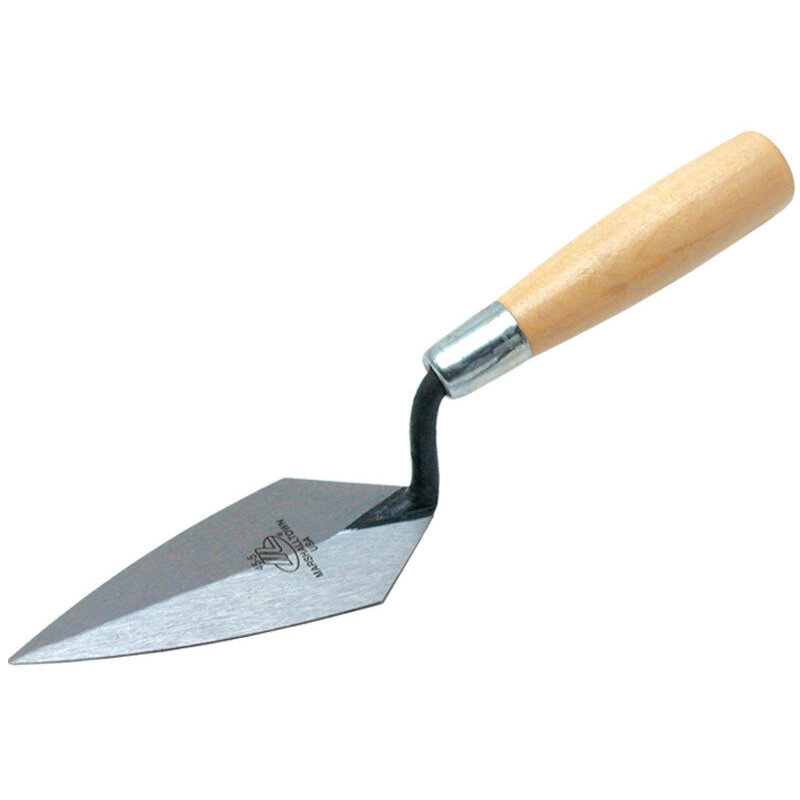 Marshalltown 45-5  5" x 2-1/2" Pointing Trowel with Wood Handle (11124)
