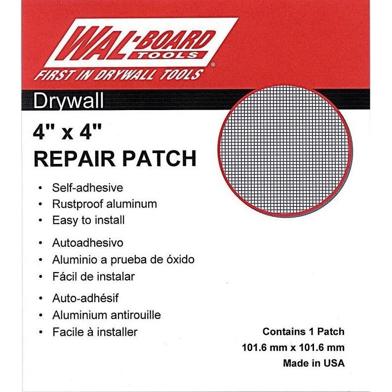 Wal-Board 054-005 4" x 4" Drywall Repair Patch Wal-Board 054-005 4" x 4" Drywall Repair Patch