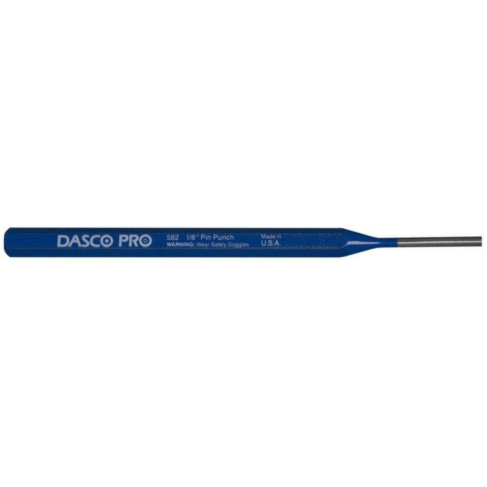 Dasco Pro 582-0  1/8" Point Pin Punch 5-1/2" Length