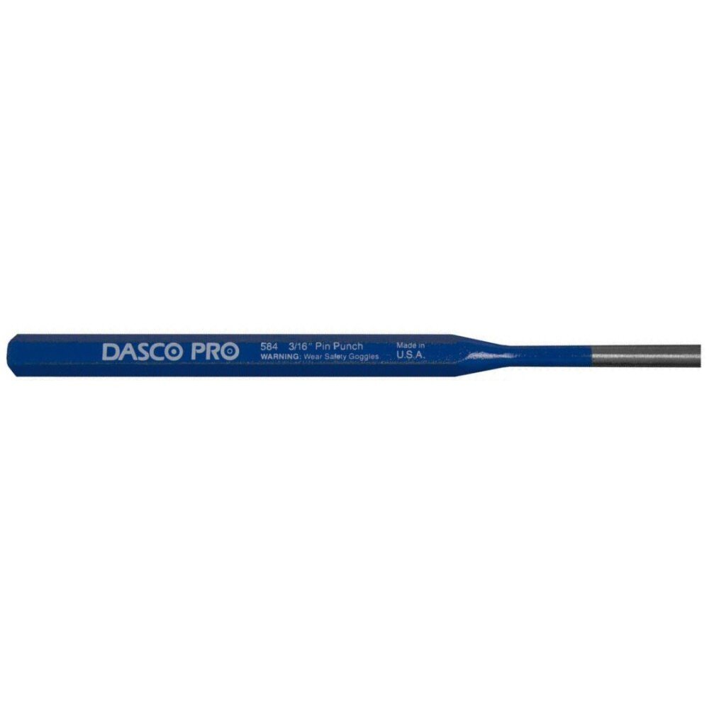 Dasco Pro 584-0  3/16" Point Pin Punch 6" Length
