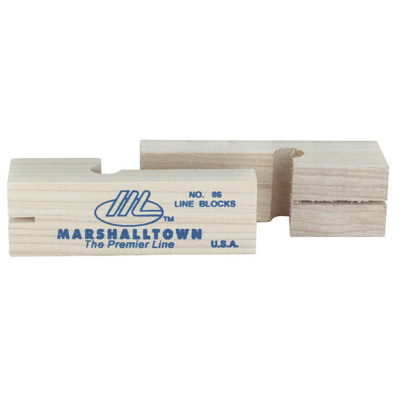 Marshalltown 86 3-3/4" Wood Line Blocks - 1 Pair per Package (16506) Marshalltown 86 3-3/4" Wood Line Blocks - 1 Pair per Package (16506)