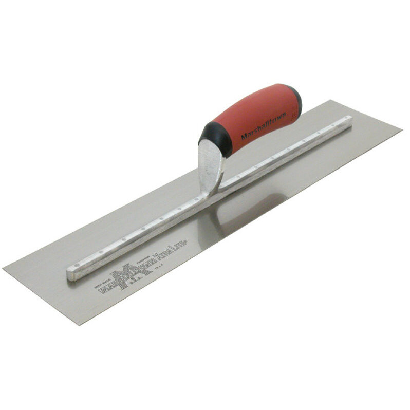 Marshalltown MXS81D  18" x 4" Xtralite Finishing Trowel with Curved DuraSoft Handle (13269)