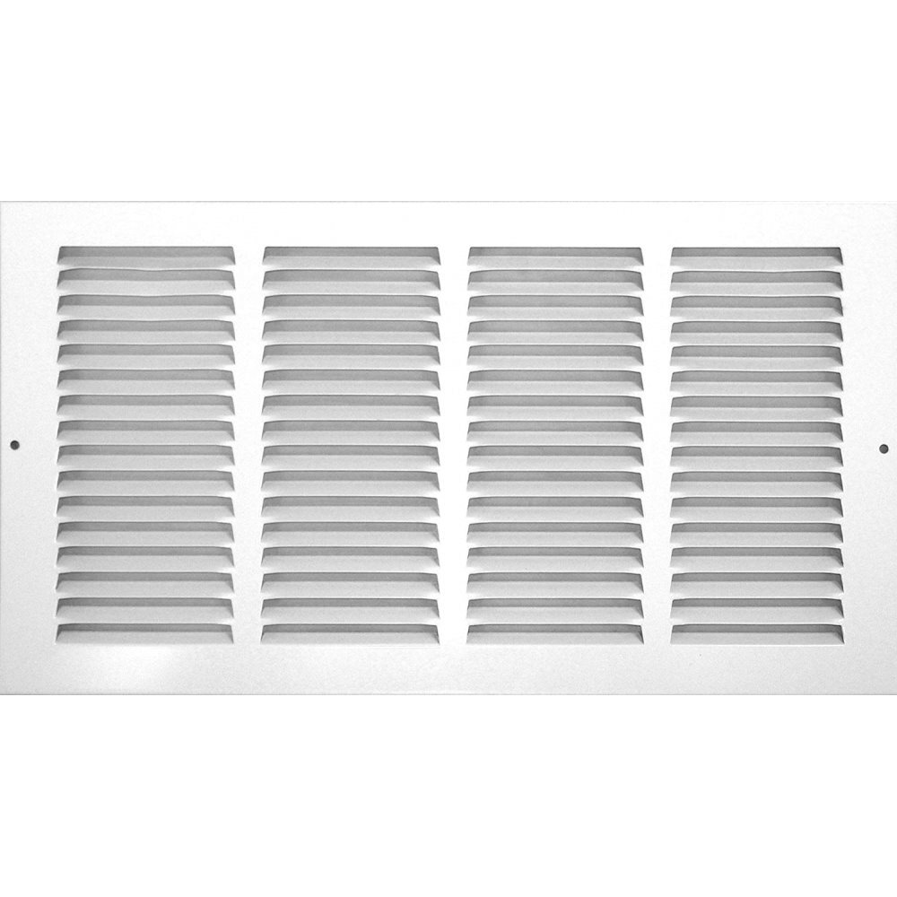 Accord ABRGWH2414  White Return Air Grille with 1/2" Spaced Fins for 24" x 14" Duct Opening