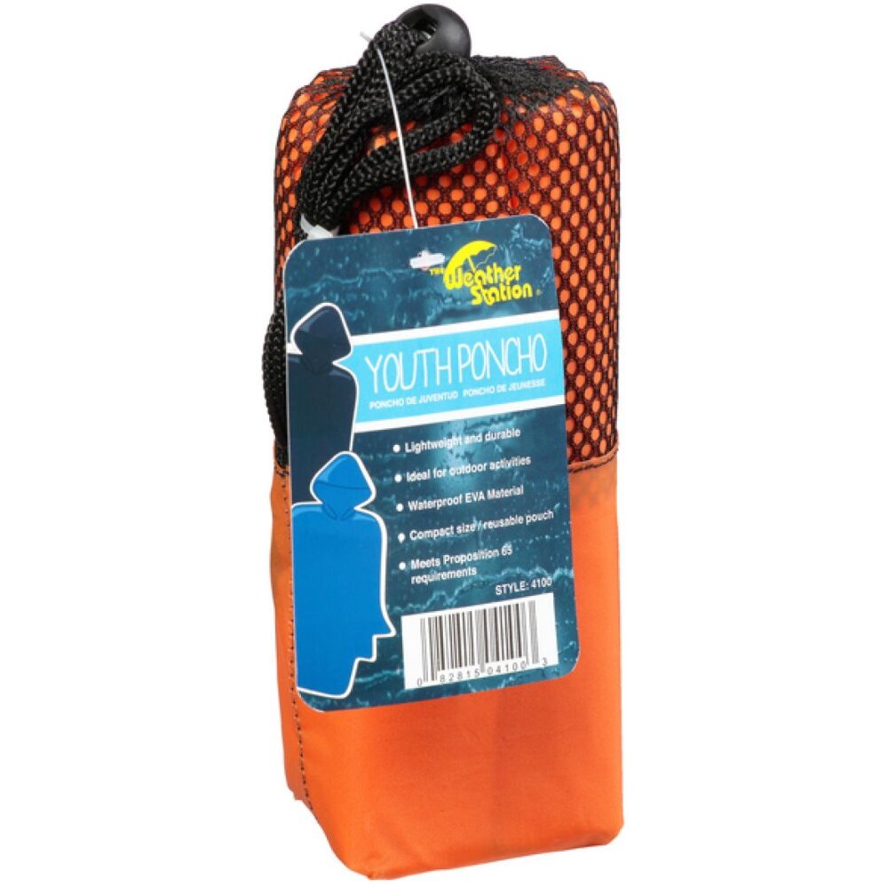 Weather Station 4100  Youth Ponchos in Assorted Colors