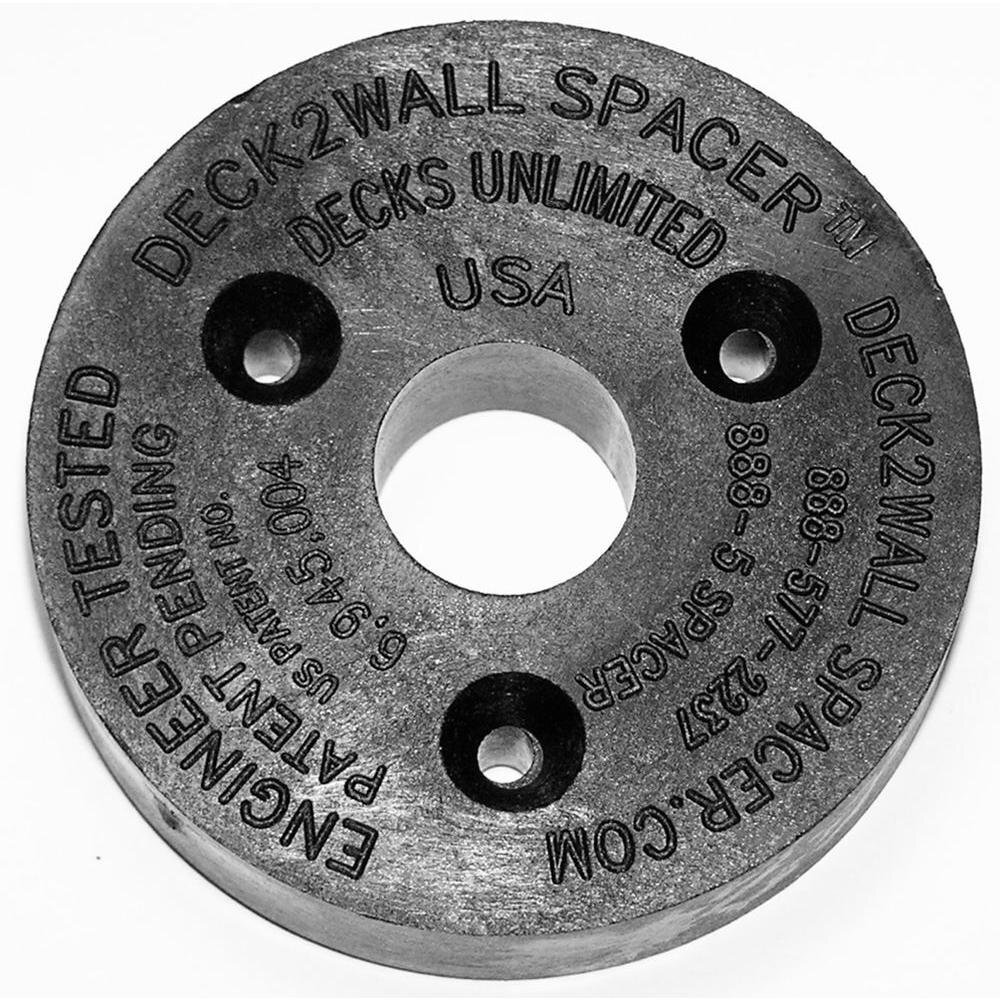 Deck2Wall D2W58-100 Deck2Wall Spacer 2-1/2"X 5/8" Thick 100 Per box Deck2Wall D2W58-100 Deck2Wall Spacer 2-1/2"X 5/8" Thick 100 Per box