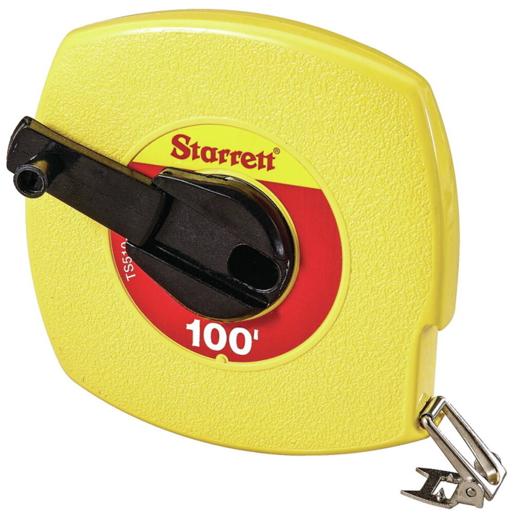 Starrett KTS510-100-N 3/8" x 100' Closed Reel Steel Long Tape Measure with ABS Plastic Case (30622) Starrett KTS510-100-N 3/8" x 100' Closed Reel Steel Long Tape Measure with ABS Plastic Case (30622)