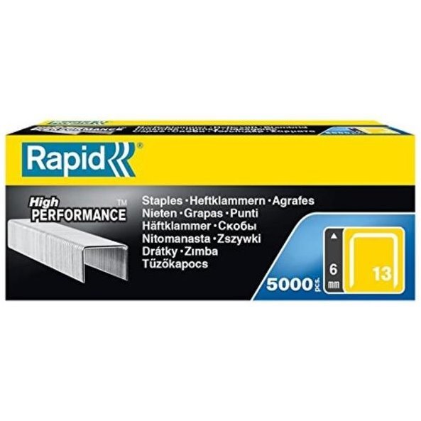 Rapid R13-1/4-5  1/4" Fine Wire Staples - 5000 per Package