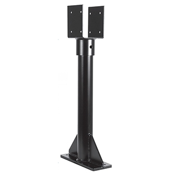 SkyLift SK18-HD5.5  18" Heavy Duty SkyLift Roof Riser with 5-1/2" Saddle - Black