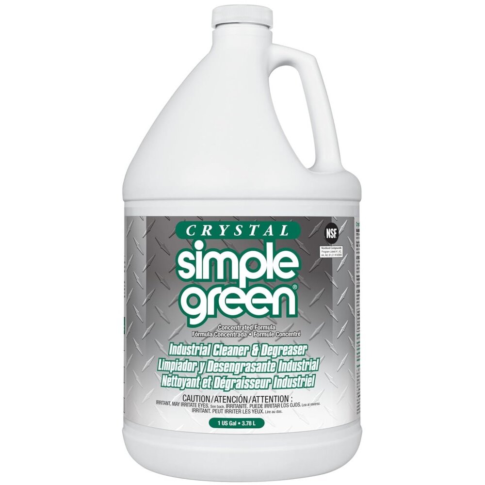 Simple Green 19128 Crystal Industrial Cleaner and Degreaser - 1 Gallon Bottle Simple Green 19128 Crystal Industrial Cleaner and Degreaser - 1 Gallon Bottle