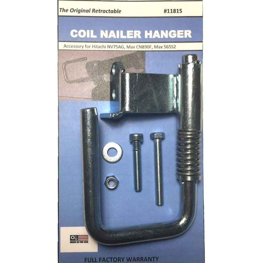 ToolHangers 11815 Coil Nailer Hanger  Light Blue Packaging