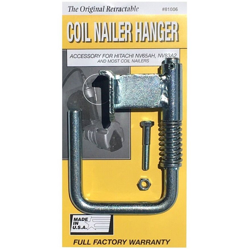 ToolHangers 81006  Coil Nailer Hanger  Yellow Packaging